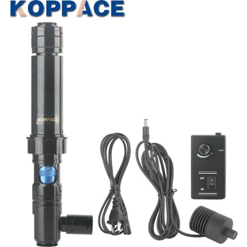 KOPPACE 64X-360X High Magnification Coaxial Optical Microscope Lens 0.7X-4X Continuous Zoom Lens
