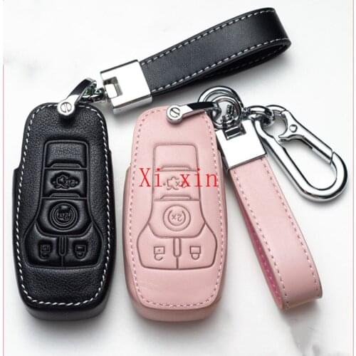 For Lincoln Aviator MKZ navigator MKX Corsair MKC continental leather special car key cover remote protection case