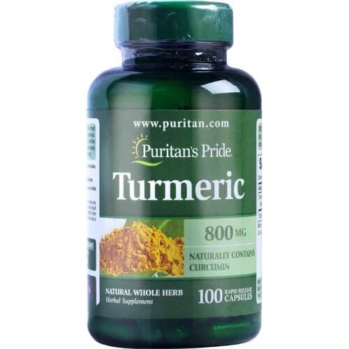 Curcumin imported from USA turmeric Puritans Pride 800 mg 100 capsules / bottle Protect liver health and enhance immunity