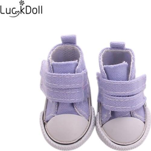 LUCKDOLL Canvas Shoes BJD Doll Mini Shoes Doll Accessories Girls Toys,Generation,Birthday Gift