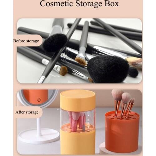 Fashion Makeup Brush Organizer Cosmetic Storage Case Makeup Brush Barrel Holder Lipstick Tweezer Eyebrow Pencil Container