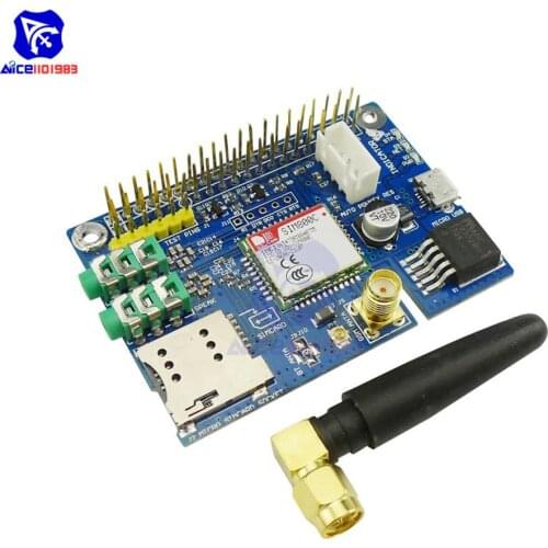 Diymore SIM800C GSM GPRS Module Quad-band Development Board with SMA Antenna Micro SIM Slot for Arduino Raspberry Pi