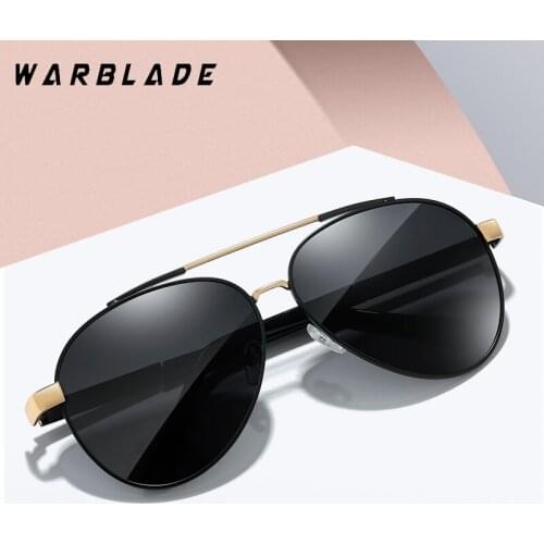 New Brand Design Classic Pilot Polarized Sports Sunglasses Men Metal Frame Sun Glasses Male Black Sports Driving Eyewear UV400