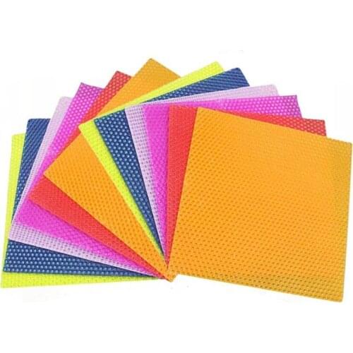 12PCs Beeswax Candle Making Kit, DIY Colorful Beeswax Honeycomb Sheets for Hanukkah and Party Rolling Candle Molds Kits