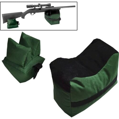 Portable Shooting Front & Rear Bench Rest Bags Gun Rest Range Rifle Target Bench Unfilled Stand Hunting Shotgun Gun Accessories