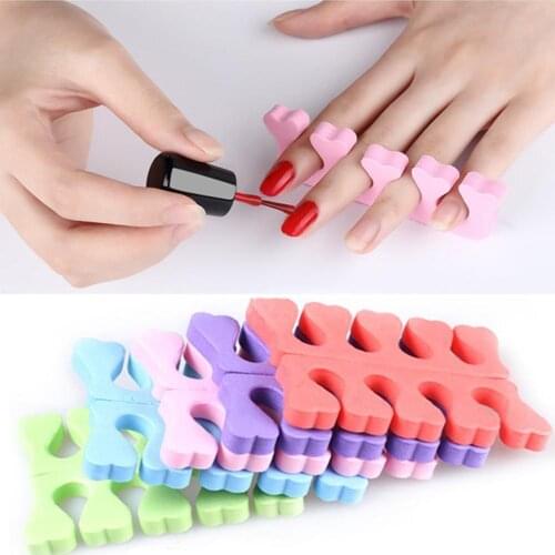 Professional Multicolor Sponge Separator Sub-toe Toe Separator Pedicure Nail Manicure Soft Foam Sponge Tools