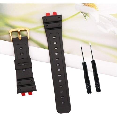 Black Resin Watchband Strap for Casio G-Shock GMW-B5000 Men Sport Waterproof Rubber Replacement Bracelet Watch Band Accessories