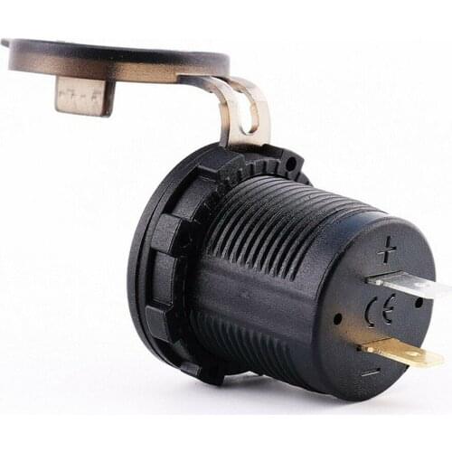 Blue Socket Motorcycle USB Fast Meter Voltage Waterproof Useful Durable