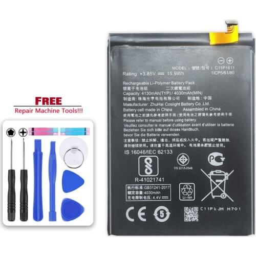 Replacement Smart Phone Battery 4130mAh For ASUS Zenfone 3 Max Z3 Max ZC520TL C11P1611
