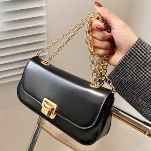 Small PU Leather Shoulder Handbag 2021 New High Quality Chain Crossbody Bag Totes Chain Women Handbag