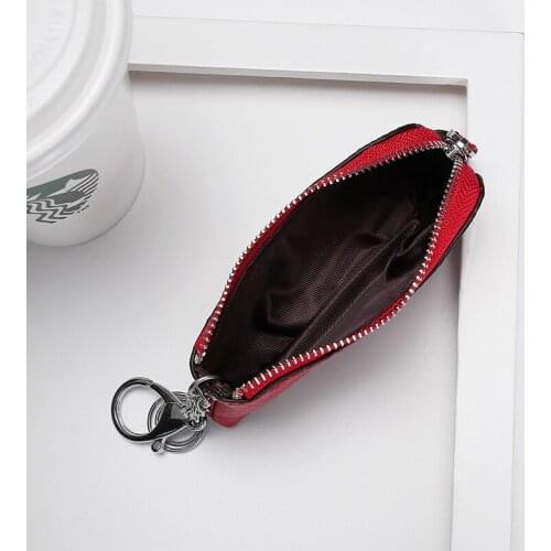 Unisex Vintage Coin Purse PU Leather Zipper Coin Purses Retro Ladies Men Small Money Key Holder Bag Pocket Organizer