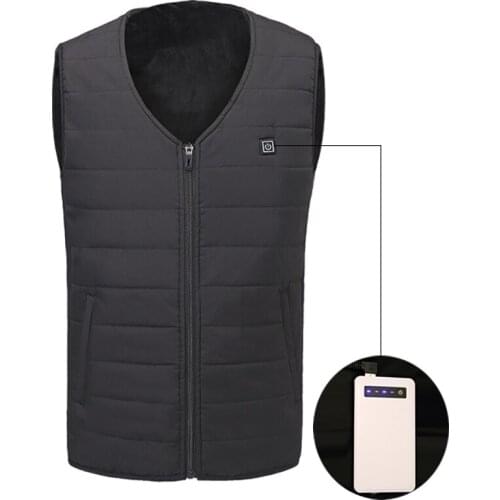 2018 Winter Heated Vest Men Women Electric Heated Jacket Thermal Clothes Fishing Hunting Fast Heat Waistcoat Gilet Chauffant