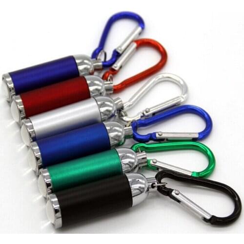 Zoom flashlight mini light keychain light aluminum alloy light mountaineering buckle flashlight