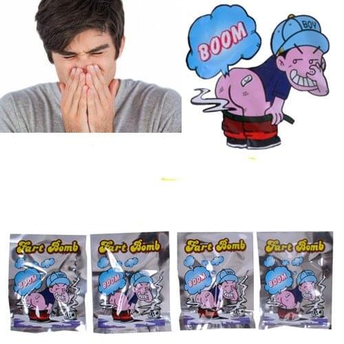 10pcs/Set Funny Fart Bomb Bags Stink Bomb Smelly Funny Gags Practical Jokes Fool Toy April Fools Day Tricky Toys
