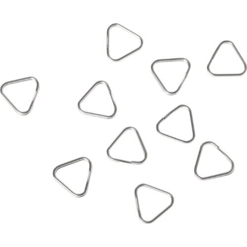 10pcs New Camera Strap Buckle Triangle Rings Hook Replacement Metal Chrome Finish Ring For Digital Camera Strap Split Ring