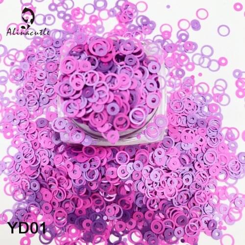 15g Mixed Color Circle Sequins For Nails Art Handmade Craft Polymer Clear Accessories Scrapbook Shakes DIY Sequins