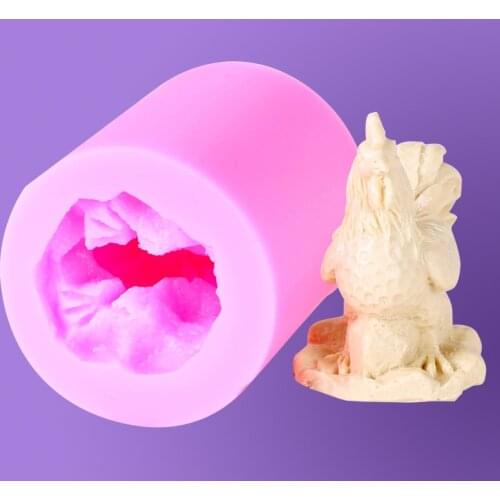 3D Cock Chicken Cake Molds Paste Chocolate Mould Flexible Silicone Gypsum Soap Mold Kitchen Baking Pastry Tools Accessories