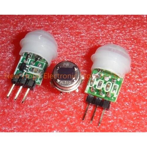 AM312 AL312 PIR Human pyrolysis sensor DC3-12V Automatic detection module miniature Controller