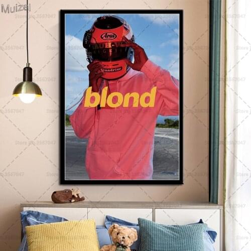 Art Poster Frank Blonde Rapper Star Canvas Retro Wall Painting Pictures Prints for Living Room Home Decor
