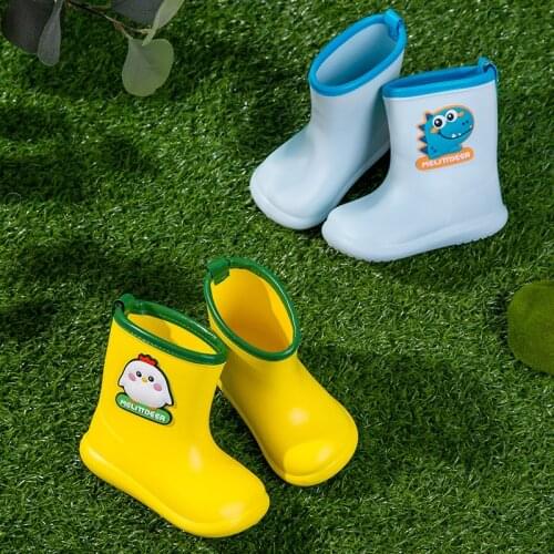 Toddler Animal Boots Rain Boots Kids Boy Girls Soft Comfortable Water Boots Student Waterproof Water Shoes SHY002