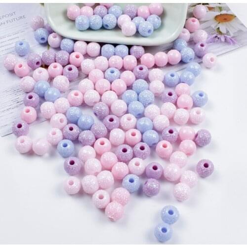 20Pcs 40Pcs 100Pcs Pick Colors 8MM Acrylic Round Loose Beads for DIY Women Headwear Necklace Jewelry Aceesories Wholesale