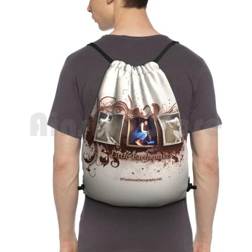Little Earthquakes Design From Toriamosdiscography.Info Backpack Drawstring Bags Gym Bag Waterproof Tori Amos Discography
