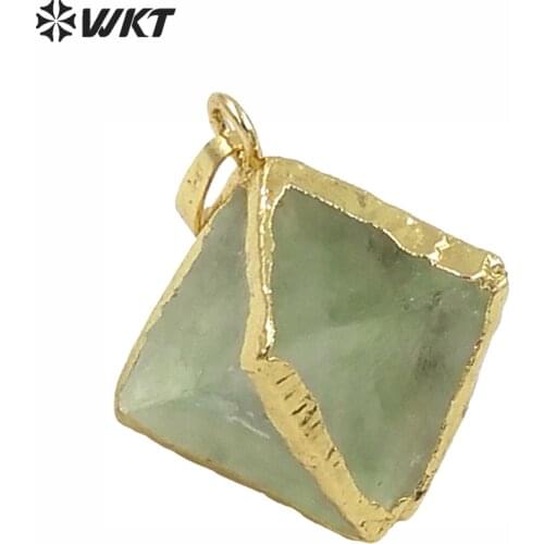 WT-P130 WJT Hot sales!! Green Fluorite Pendant, Crystal Pendulum, Green Stone Pendant, Green Crystal Pendant, Metaphysical Stone