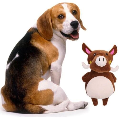 Animals Shaped Pet Dog Toy Bite Molar Teeth Interactive Vocal Plush Dogs Toy Pet Chew Product