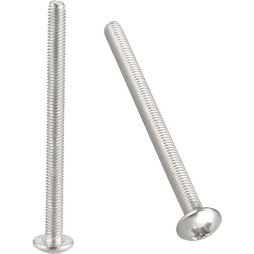 Uxcell Machine Screws, M3x40mm Phillips Truss Head Screw, 304 Stainless Steel 30Pcs