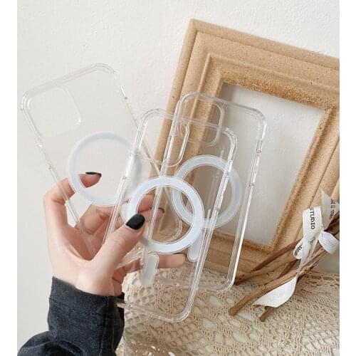 For iPhone 12 Mini 11 Pro Max XS XR X 8 Magsafe Case Magnetic Macsafe For Samsung S21 Plus S21Ultra Huawei P40 P30 Mate40 30 Pro