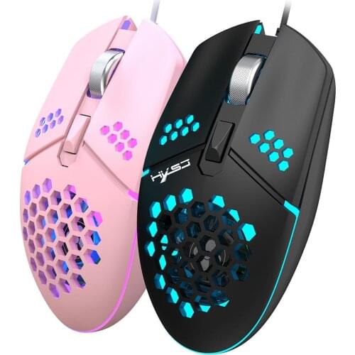 Fan Cooling Computer Mouse RGB Gaming Mouse Lightweight Honeycomb Shell Ergonomic Mouse For Computer Gamer
