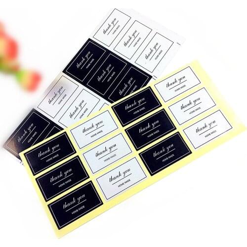 1200Pcs/lot Classic color matching with Thank you design Packaging Seal Sticker