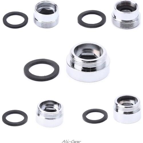 Solid Metal Adaptor Inside Thread Water Saving Kitchen Faucet Tap Aerator Connector Kitchen Faucet Adapter Water Purifier