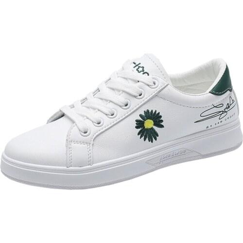 2020 Autumn Light White Sneakers Platform Med Heel Ladies Shoe Comfortable 40 PU Leather Casual Shoes Women Sneakers NVX224