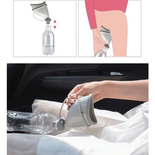 Adult Kid Unisex Urinal For Outdoor Car Travel Portable Potty Pee Funnel Peeing Standing Man Woman Toilet Portable Urinal Bottle