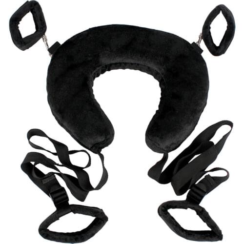 SM Game Neck Pillow Sex Toys Fetish Easy Open Leg Slave Bondage Kit Sexy Bondage Roleplay Handcuff Anklecuff for Couples PG0166