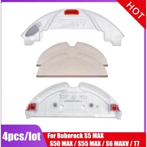 Roborock S5 MAX Accessorie S50 MAX S55 MAX S6 MAXV T7 Electric Control Water Tank Water Tank Tray Mop Cloth Vacuum Cleaner Parts