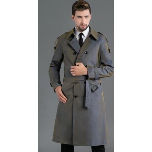 Mens trench coats man long coat men clothes Loose double breasted overcoat long sleeve 2020 new designer big size S - 4XL