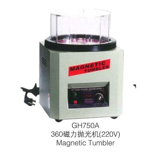 1300g Capacity Magnetic Tumbler Jewelry Surface Rotary Polishing Tumbler with 500g Magnetic Polishing Pins
