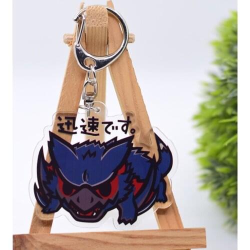 WL0887 Chibi Keychain Acrylic Cartoon Keyring Accessories