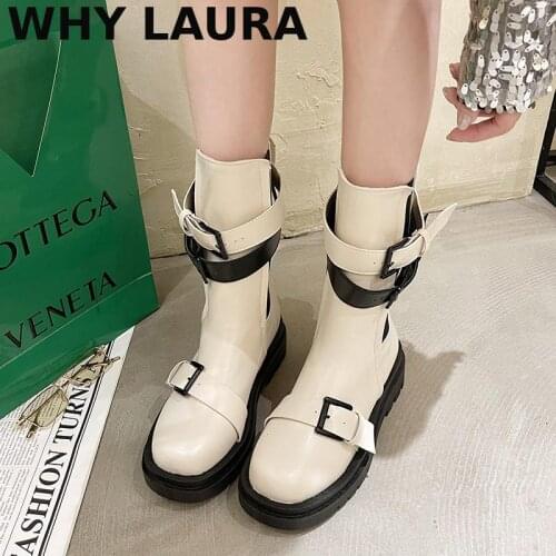 Ladies pocket boots Chelsea boots ladies ankle boots Ladies thick heel non-slip comfortable snow ankle platform