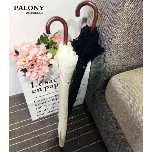 Women Fashion Umbrella Long Handle Business Adult Windproof Uv Protection Umbrella Outdoor Guarda Chuva Rain Gear BD50UU