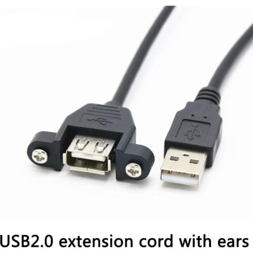 0.3-0.5M Usb2.0 Extension Cable With Ear Pvc Computer Data Cable
