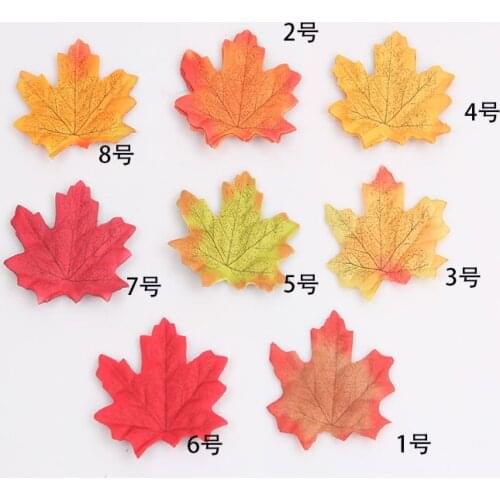 10pcs 7cm Artifical Maple Leaves For Home Wedding Party Decoration Artificial flower Scrapbooking For Wedding Decoration