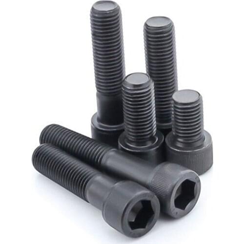 30pcs M2.5 alloy steel high strength cylindrical head cup head screw hex bolt household decoration bolts screws 3mm-12mm length