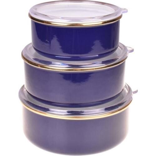 Bambum Sultan 3'Lü Storage Bowl 14-16-18 Cm