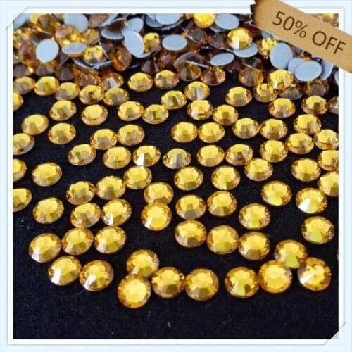 Free shipping !!! hot sale of imitation swa quality grade rhinestones hot fix ss20 topaz 1440 pcs per pack 14 facets