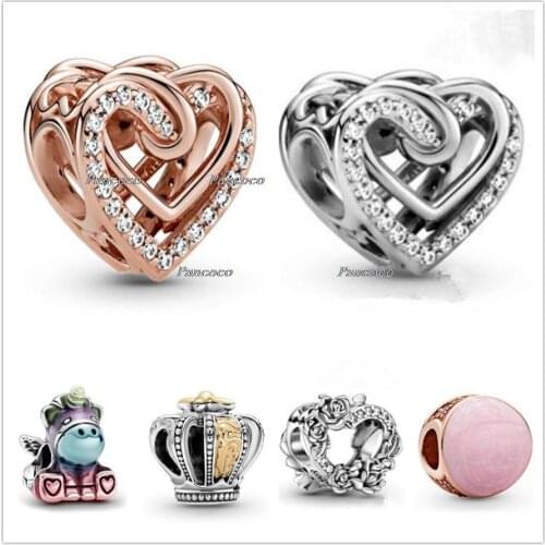 Authentic 925 Sterling Silver Passions Regal Crown Charm Beads Fit Women Pandora Bracelet & Necklace Jewelry