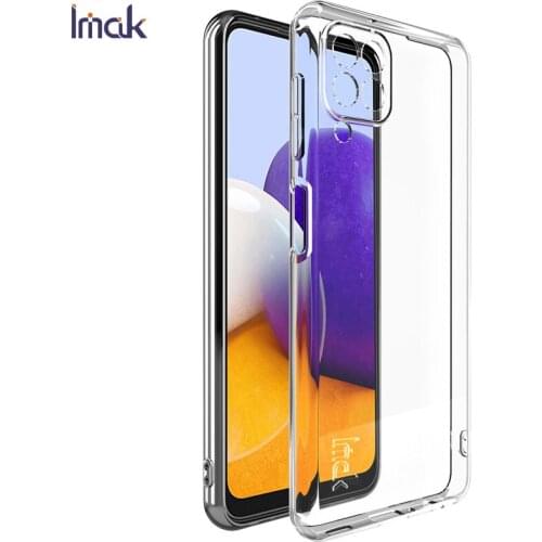 A22 4G Case Cover IMAK 1.3mm Clear Skin Silicone Case for Samsung Galaxy A22 4G 2021 A 22 A2 2 Shockproof Soft TPU Back Cover