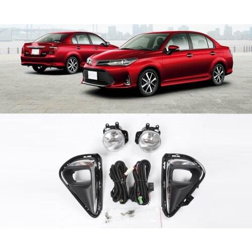 Fog Lamp Cover Wire Harness Switch For Toyota AXIO 2018 2019 2020 Led Chrome Fog Light Headlight For Car Auto Driving Lamp